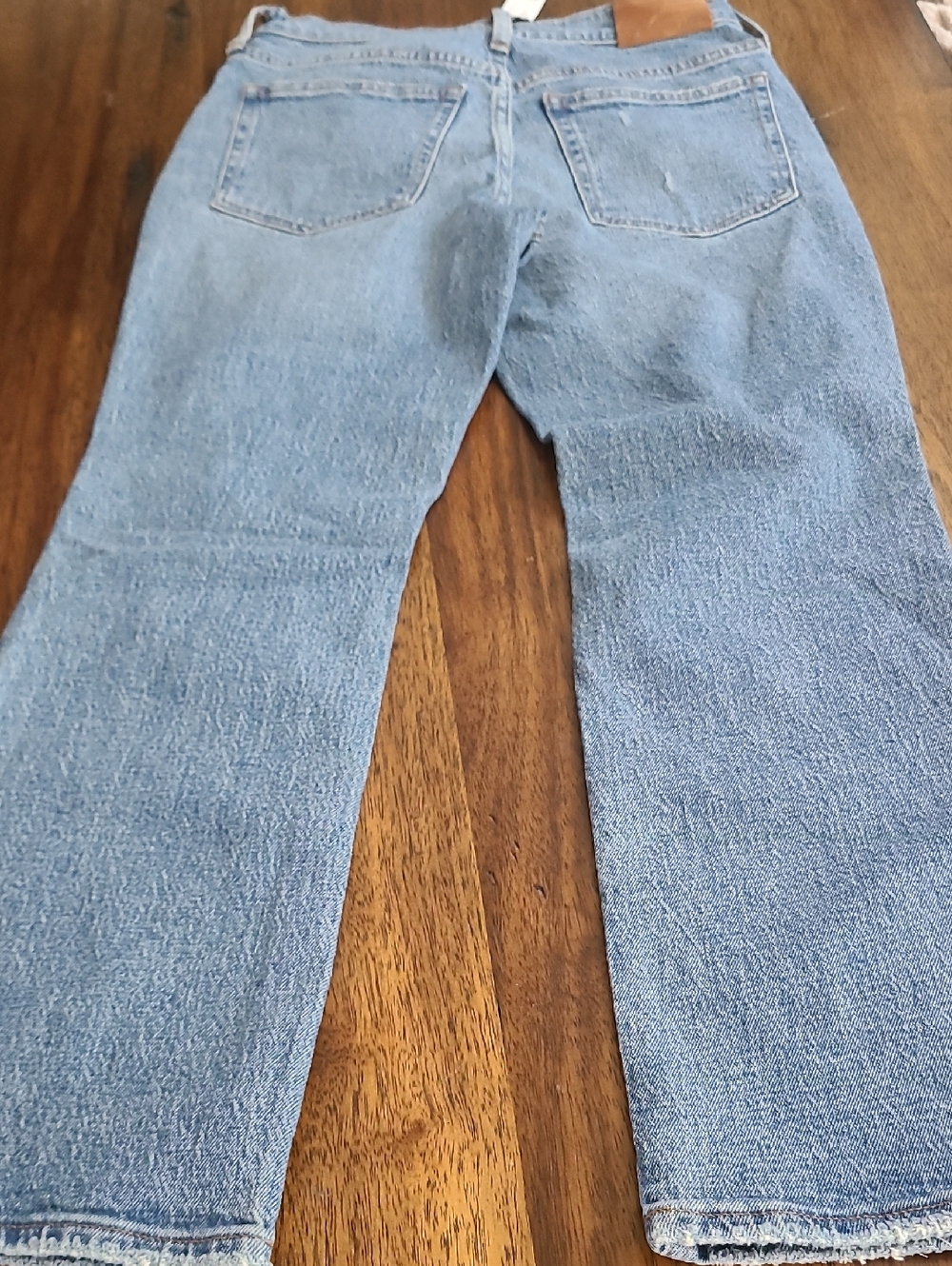J. Crew 9” Billie Demi Boot Crop Jeans Distressed. Size 24. New - Picture 7 of 8